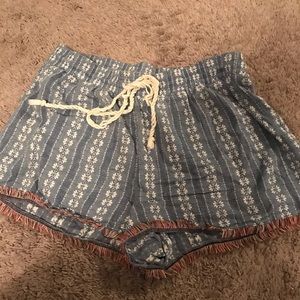 Printed cotton shorts